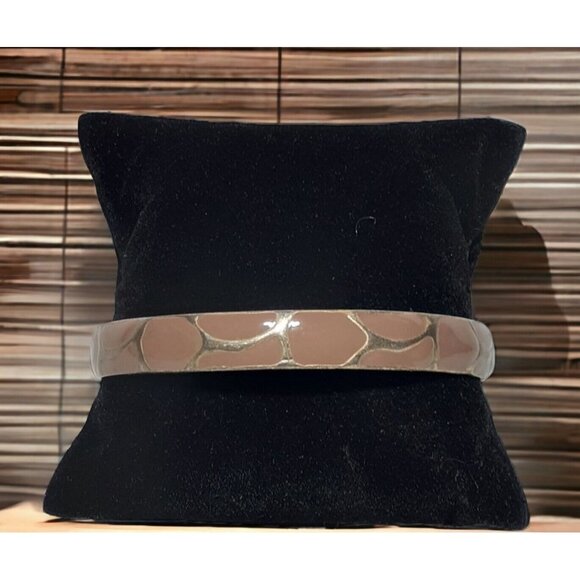 Bangle Bracelet Giraffe Spots Patterned Bangle 2.75" - Picture 1 of 4